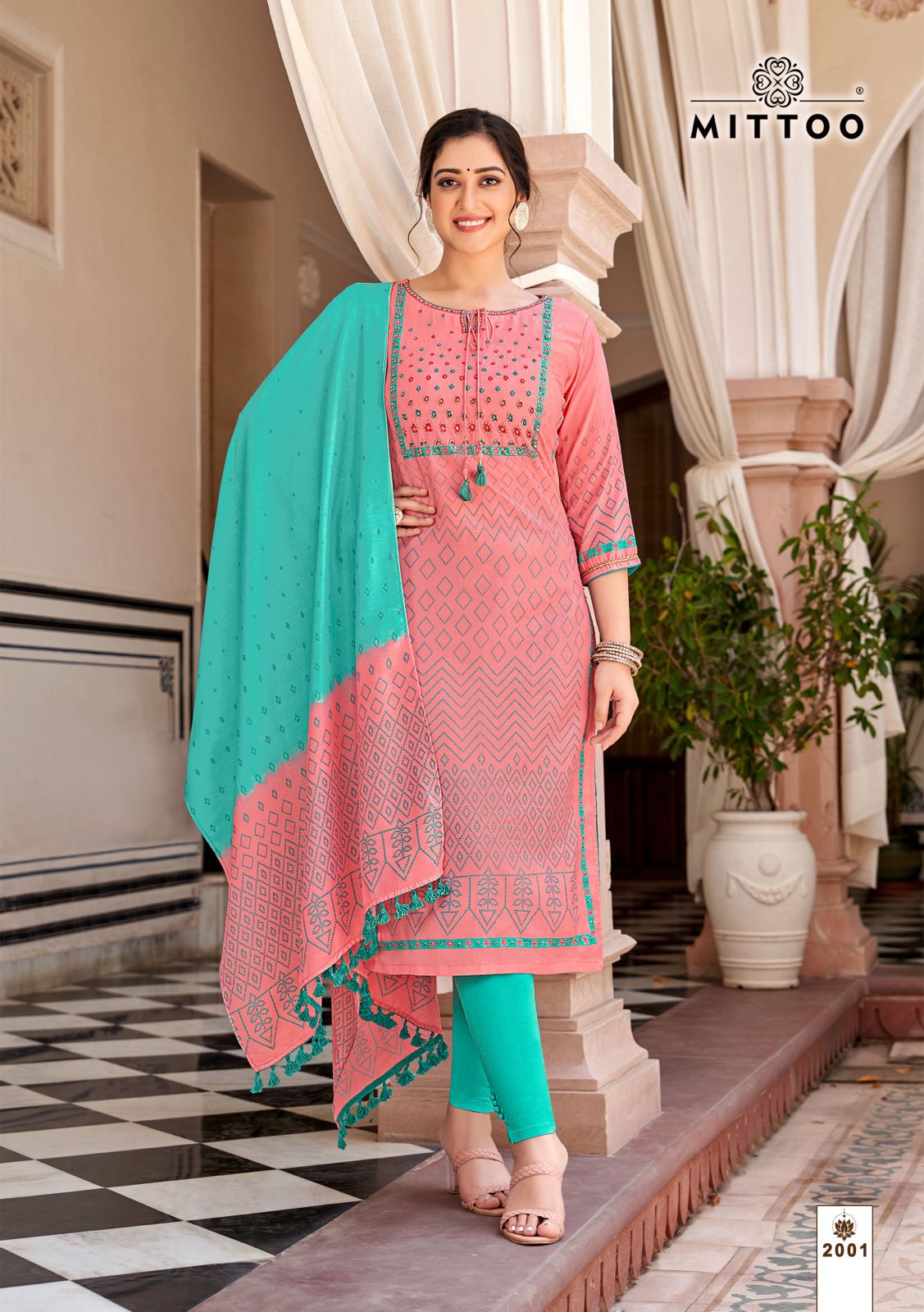Sofia By Mittoo 2001 To 2004 Rayon Printed Kurti With Bottom Dupatta Wholesale Shop In Surat
